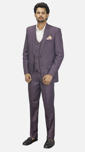 gargian master cut 3pc Suit Solid Men Suit