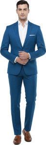 HUMJOLI MENS WEAR Blazer And Trouser Solid Men Suit