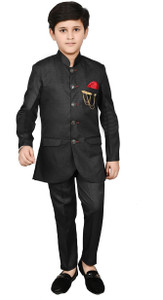 Qtsy JODHPURI SUIT Solid Boys Suit