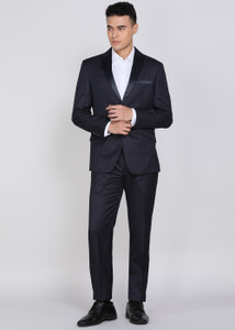 PETER ENGLAND Tuxedo Style Checkered Men Suit