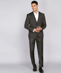 VAN HEUSEN 2 PC Suit Solid Men Suit