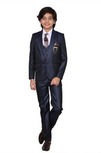 SEMINO 5 PIECE COAT SUIT Solid Boys Suit