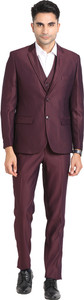 TURTLE 3 Piece Suit Solid Men Suit