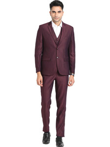 TURTLE 3 Piece Suit Solid Men Suit