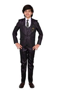 SEMINO 5 PIECE COAT SUIT Solid Boys Suit