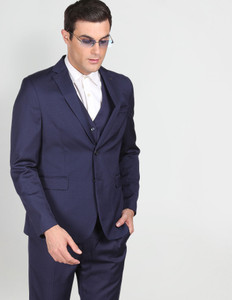 ARROW Single-breasted Self Design Men Suit
