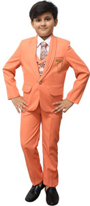 Feellasto 5 PIECE COAT SUIT Solid Boys Suit