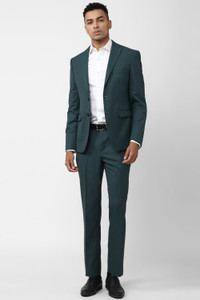 PETER ENGLAND Single Breasted - 2 button Solid Men Suit