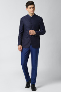 PETER ENGLAND Single Breasted Self Design Men Suit