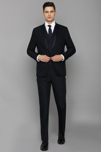 LOUIS PHILIPPE Single Breasted - 2 button Checkered Men Suit