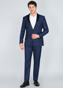 Peter Engalnd Tuxedo Style Self Design Men Suit