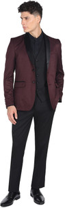 ARROW Single-breasted Self Design Men Suit