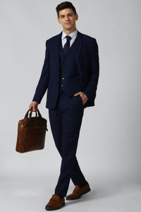 PETER ENGLAND Single Breasted - 1 button Solid Men Suit