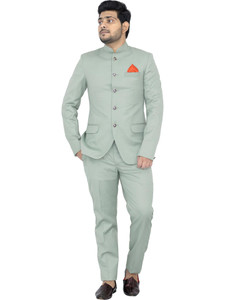 ALJAAMI Jodhpuri Bandhgala Solid Men Suit