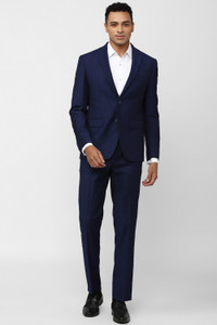 PETER ENGLAND Single Breasted - 2 button Solid Men Suit