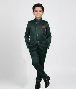 Paryushnam Boys coat pant Suit Set Coat and Pant Set for Kid coat pants coat pant suit kids Solid Boys Suit