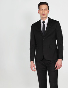 ARROW Double-breasted Solid Men Suit