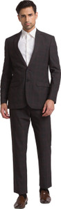 Raymond SB 2BTN NOTCH LPL SUIT-2PCS CNTP FIT Solid Men Suit