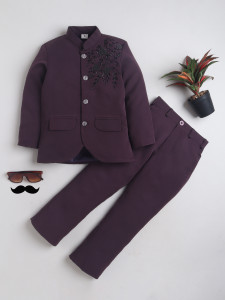 Zuduvudoo 2 Piece Floral Beadwork Embroidered Boys Suit