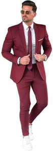 HUMJOLI Casual Solid Men Suit