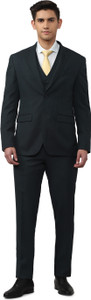 PETER ENGLAND Single Breasted - 2 button Solid Men Suit