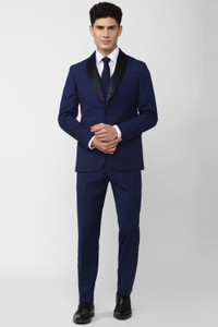 PETER ENGLAND Suits Checkered Men Suit