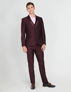 ARROW Single-breasted Solid Men Suit
