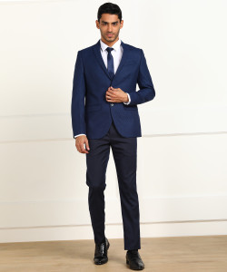 Blackberrys 2 Piece Suit Self Design Men Suit