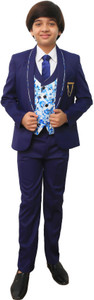 SEMINO 5 PIECE COAT SUIT Solid Boys Suit