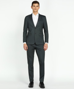 PETER ENGLAND 2 PC Suit Self Design Men Suit