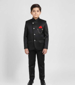 पर्युष्णम लड़कों के लिए सॉलिड बॉयज़ कोट पैंट सूट सेट कोट एंड पैंट सेट फॉर किड्स सूट