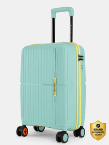 NASHER MILES Hard-Polypropylene Luggage Cool Mint 55cm Trolley Bag Cabin Suitcase 8 Wheels - 20 inch