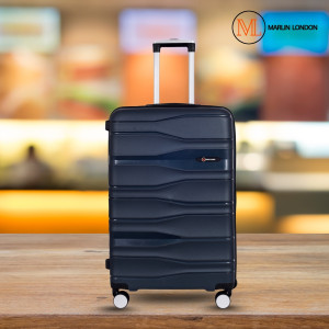 Marlin London UDAAN Light-Weight & Durable Polyproylene Hard Luggage Check-in Suitcase 8 Wheels - 24 inch