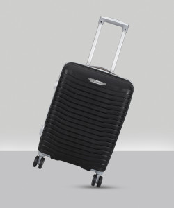 TrekLite Hard Sided,Combination Lock,8 Wheel Trolley Bag For Unisex-Black Cabin & Check-in Set 8 Wheels - 20 inch