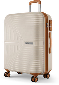 SAFARI Eclipse Neo 75 4W Luxury Beige Check-in Suitcase 8 Wheels - 30 Inches