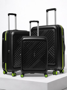 ALFA by VIP Rhino Strong Hard Side Luggage | Trolley Bag With Flushed Combination Lock Cabin & Check-in Set 8 Wheels - 30 Inch