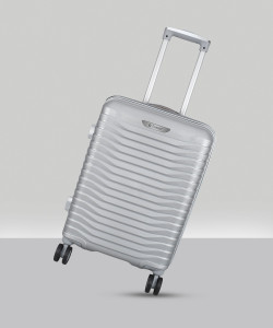 TrekLite Hard Sided,Combination Lock,8 Wheel Trolley Bag For Unisex-Grey Cabin & Check-in Set 8 Wheels - 20 inch