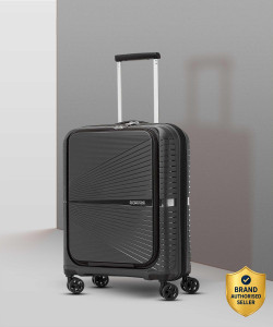 AMERICAN TOURISTER AMT AIRCONIC BLACK 55 (SMALL) Cabin Suitcase 8 Wheels - 22 inch