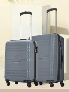ARISTOCRAT Airstop 2 (Small 53cm | Medium 63cm) - Trolley Bag Cabin & Check-in Set 4 Wheels - 25 Inch