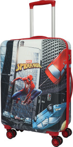 MARVEL Novex Original Spider Man Hard Sided Polycarbonate Kids Trolley Bag 18" Cabin Suitcase 4 Wheels - 18 inch