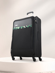 ARISTOCRAT Commander 4W Strolly (E) 79 Black Expandable Check-in Suitcase 4 Wheels - 31 Inch