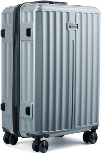 मूव-मेंट Number Lock Poly Carbonate 360 Degree Wheels Trolly Bag For Men & Women केबिन सूटकेस - 24 inch