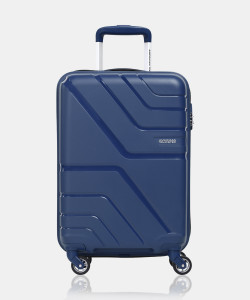 AMERICAN TOURISTER Upland Marine Trolley Bag(AMT UPLAND SP 55/20-MARINE.BLU) Cabin Suitcase 4 Wheels - 22 Inch