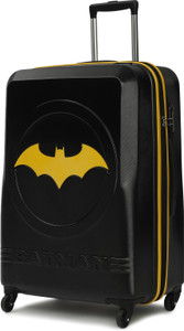 YAYAVAR BATMAN OFFICIAL MERCHANDISE TROLLEY WITH PREMIUM MOULDED BAT LOGO Check-in Suitcase 4 Wheels - 30 inch