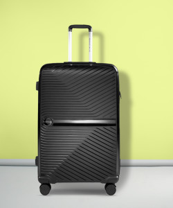 नाशेर माइल्स Bruges Hard-sided Polypropylene Check-In Luggage Black 28 inch |75cm Trolley bag चेक-इन सूटकेस - 28 inch