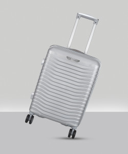 TrekLite Hard Sided,Combination Lock,8 Wheel Trolley Bag For Unisex-Grey Cabin & Check-in Set 8 Wheels - 20 inch