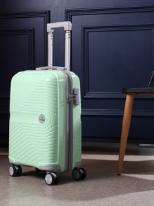 JACY LONDON SHANGHAI Hard Sided Polycarbonate 4 wheel spinner with Number Lock KL-2582 Cabin Suitcase 8 Wheels - 22 inch