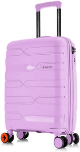 NASHER MILES Paris Hard-sided Polypropylene Cabin Luggage Purple 55cm Trolley bag Cabin Suitcase 8 Wheels - 20 inch