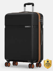 SAFARI Fury 75 4W Black Tan Check-in Suitcase 8 Wheels - 30 Inches