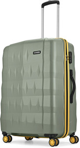 ARISTOCRAT Comet Check-in Trolley Bag 66cm, Medium Hard Luggage, 8-Wheel Suitcase (Green) Check-in Suitcase 8 Wheels - 26 inch